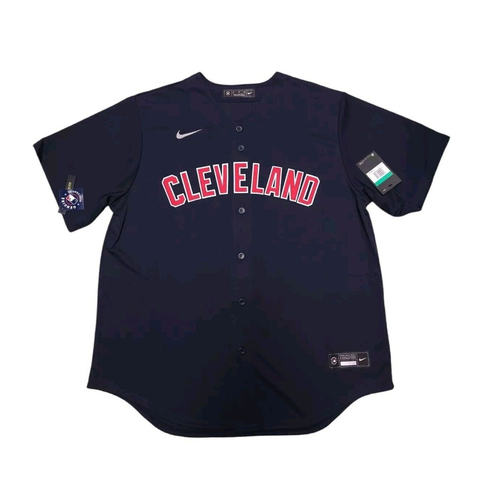 Nike Cleveland Guardians Navy Alternative Baseball Jersey T770-IDIZ Men's Sz XL